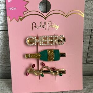 Packed Party Cheers Hair Clip Set